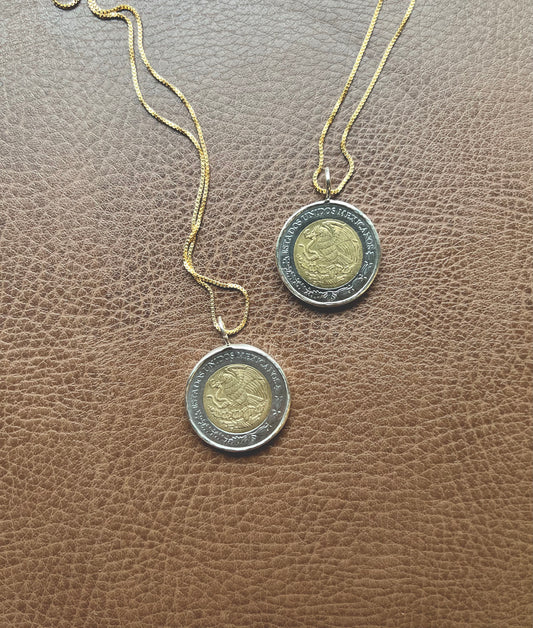 Golden Eagle Coin Pendant